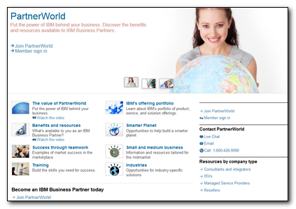 IBM PartnerWorld Website